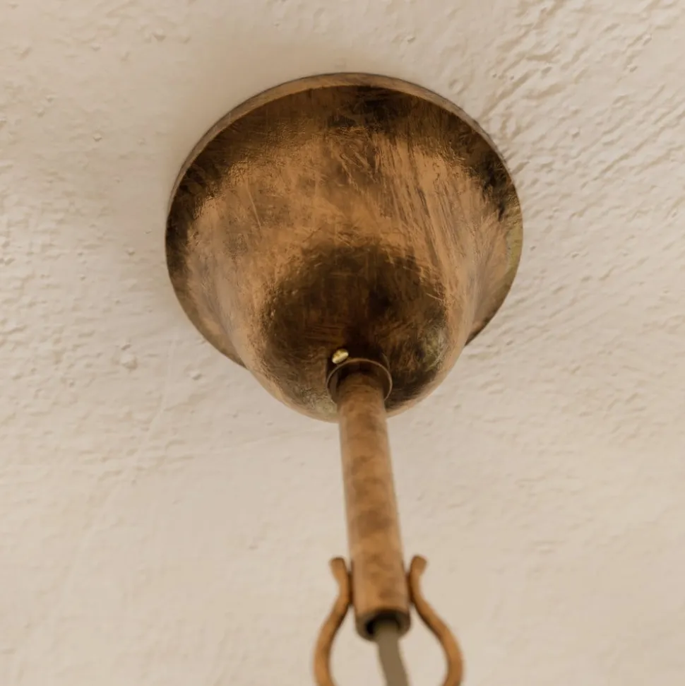 Kroonluchter Teresa, brons, kristal, Ø 70 cm, 8 kaarslampen