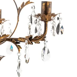 Kroonluchter Teresa met kristallen, 3-lamps
