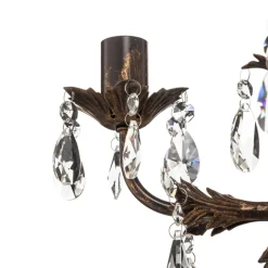 Kroonluchter Teresa met kristallen, 5-lamps