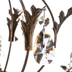 Kroonluchter Teresa met kristallen, 5-lamps