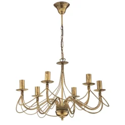 Kroonluchter Tori 6, 6-lamps, goud