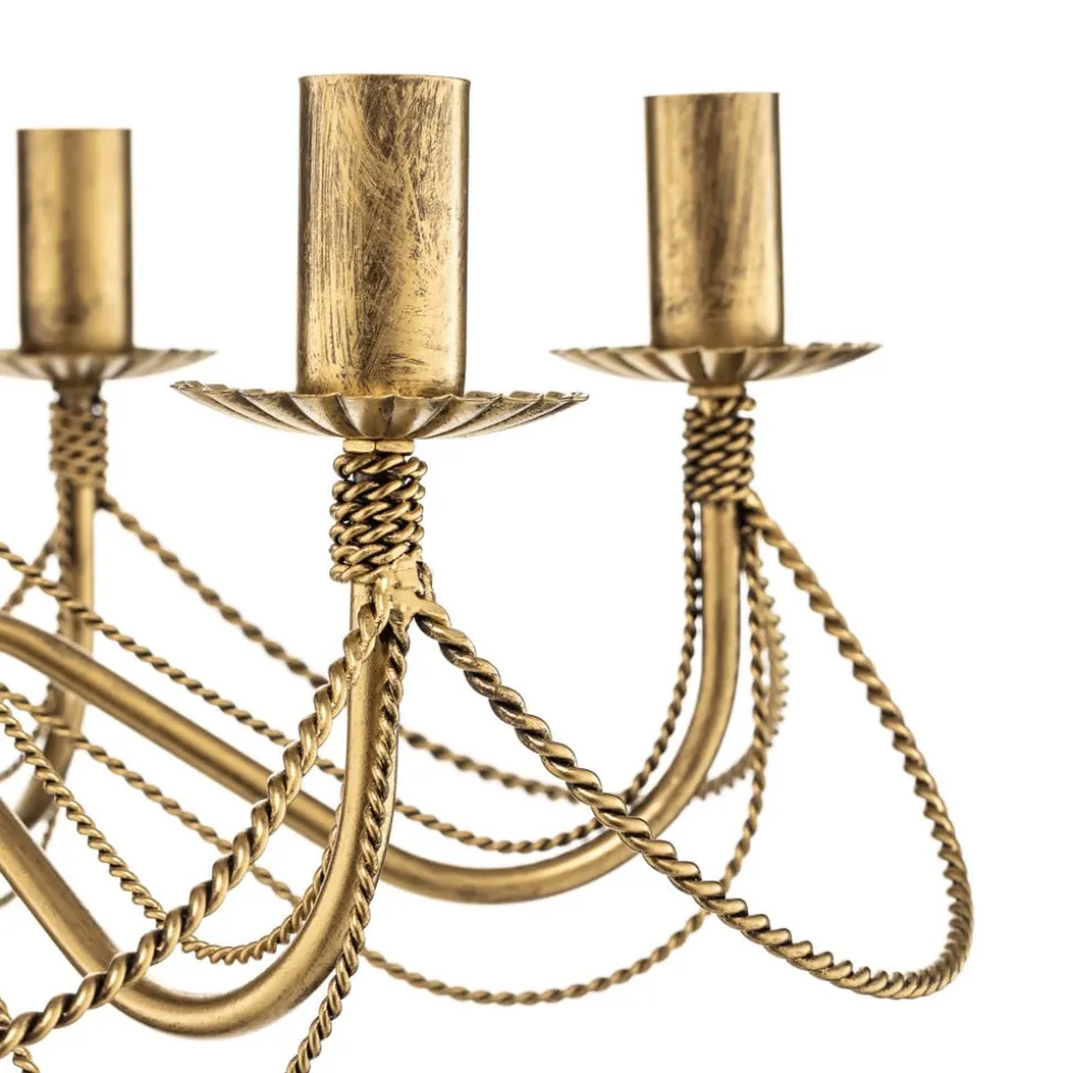 Kroonluchter Tori 6, 6-lamps, goud