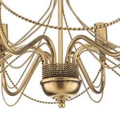 Kroonluchter Tori 6, 6-lamps, goud