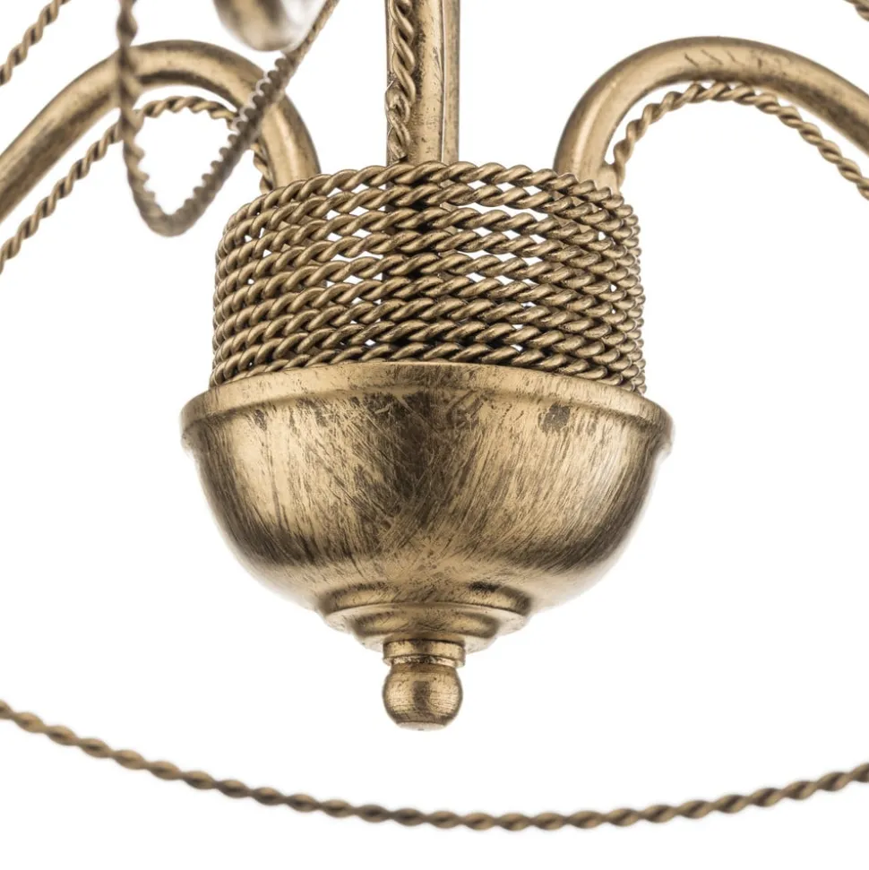Kroonluchter Tori 3, 3-lamps, goud