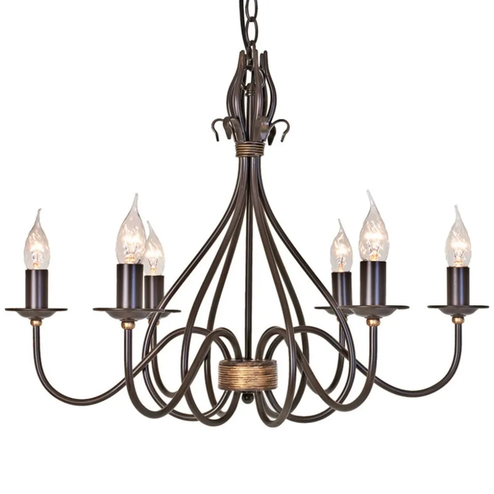 Kroonluchter Windermere 6-lamps