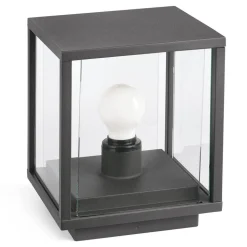 Kubusvormige Nala sokkellamp in donkergrijs