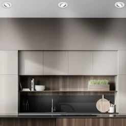 Kulana A inbouwlamp, mat chroom, 4000K, set van 3