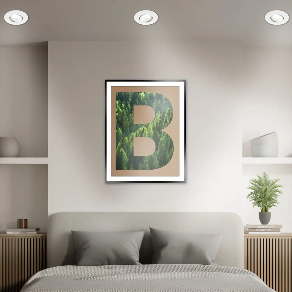 Kulana A inbouwlamp, wit, 4000K, Ø9cm, set van 3