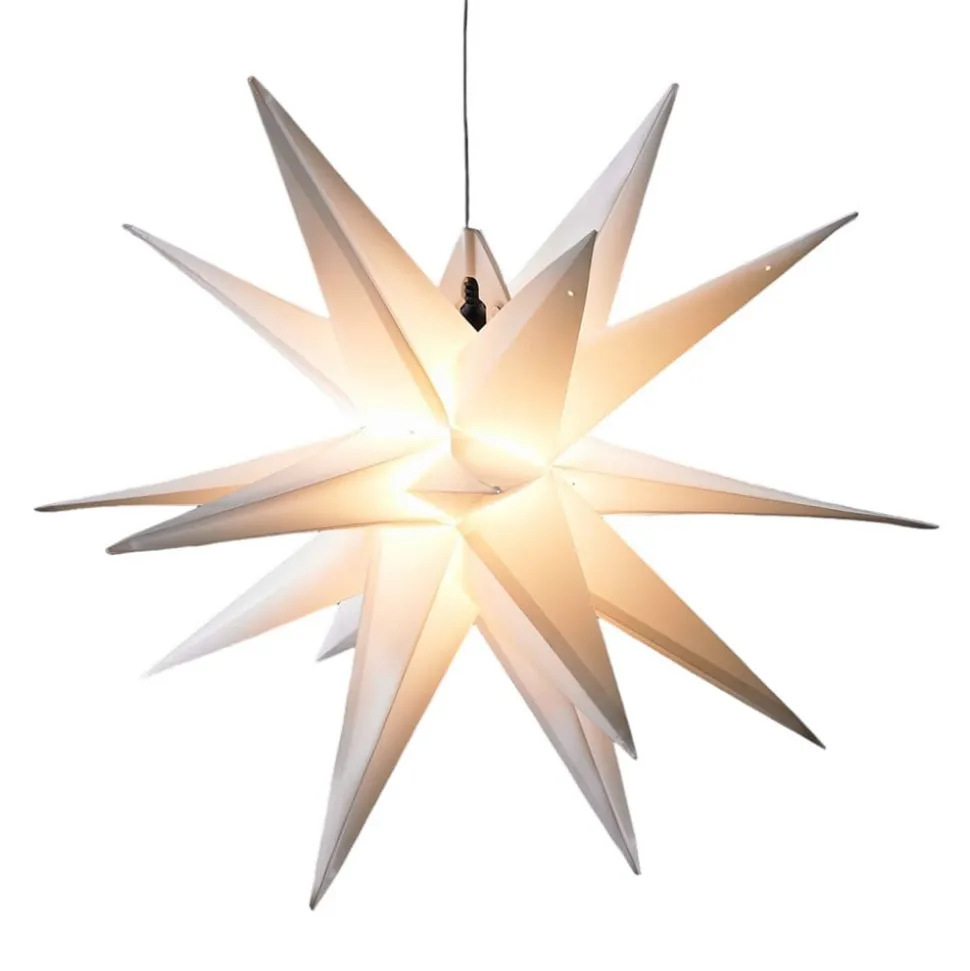 Kunststof-ster Jumbo Ø 1m buiten 18 punten wit