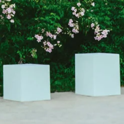 Lamp op zonne-energie Cuby kubus, hoogte 20 cm