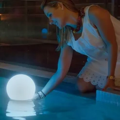 Lamp op zonne-energie Newgarden, drijfbaar, Ø 20cm