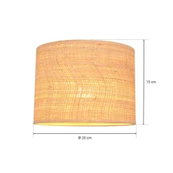 Lampenkap Abba E27 Ø20/hoogte 15 cm, rotan