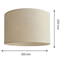 Lampenkap Alba, Ø 45 cm, E27, ecru