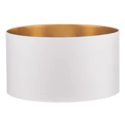 Lampenkap Alba, Ø 45 cm, E27, wit/goud