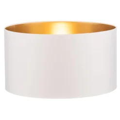 Lampenkap Alba, Ø 45 cm, E27, wit/goud