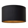 Lampenkap Alba, Ø 45 cm, E27, zwart/goud