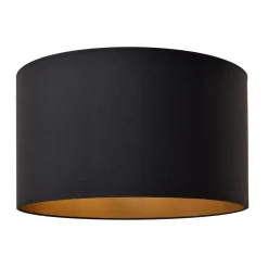 Lampenkap Alba, Ø 45 cm, E27, zwart/goud