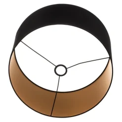 Lampenkap Alba, Ø 45 cm, E27, zwart/goud