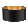 Lampenkap Alba, Ø 40 cm, E27, zwart/goud
