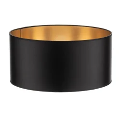 Lampenkap Alba, Ø 40 cm, E27, zwart/goud