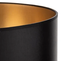 Lampenkap Alba, Ø 40 cm, E27, zwart/goud