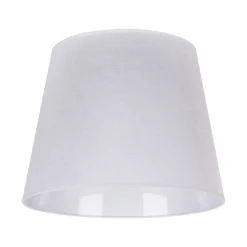 Lampenkap Classic L voor vloerlampen, wit/helder