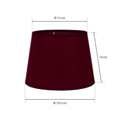 Lampenkap Classic S, bordeauxrood