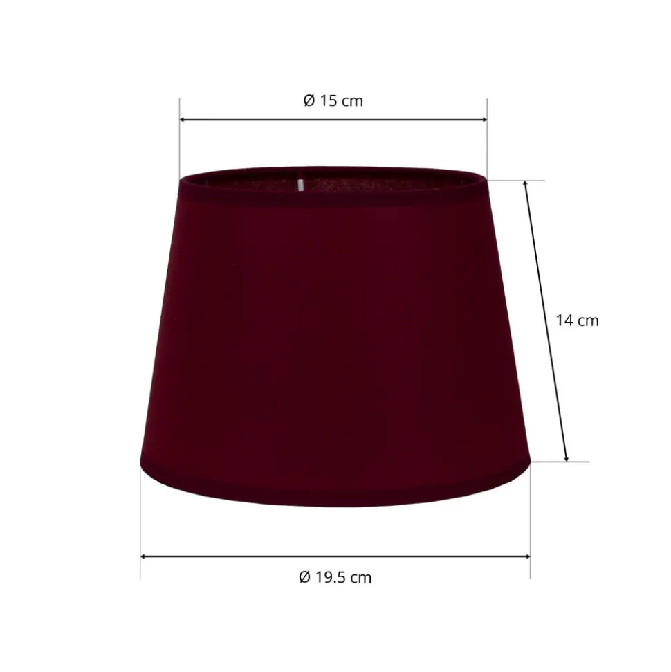 Lampenkap Classic S, bordeauxrood