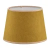 Lampenkap Classic S, geweven, mosterdgeel