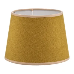 Lampenkap Classic S, geweven, mosterdgeel