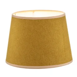 Lampenkap Classic S, geweven, mosterdgeel