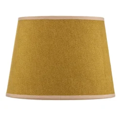 Lampenkap Classic S, geweven, mosterdgeel