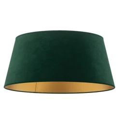 Lampenkap Cone hoogte 22,5 cm, donkergroen/goud