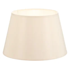 Lampenkap Cone hoogte 18 cm, chintz ecru/wit