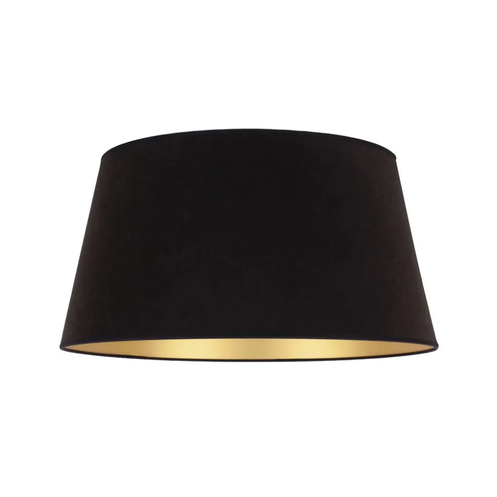 Lampenkap Cone hoogte 25,5 cm, zwart/goud