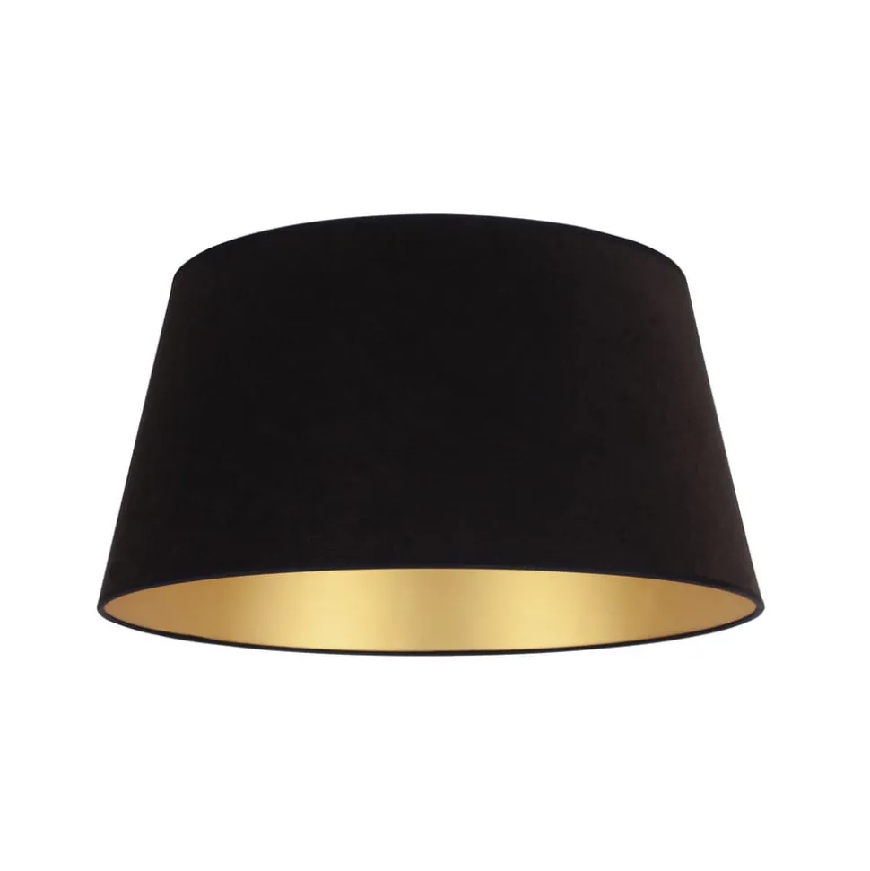 Lampenkap Cone hoogte 25,5 cm, zwart/goud