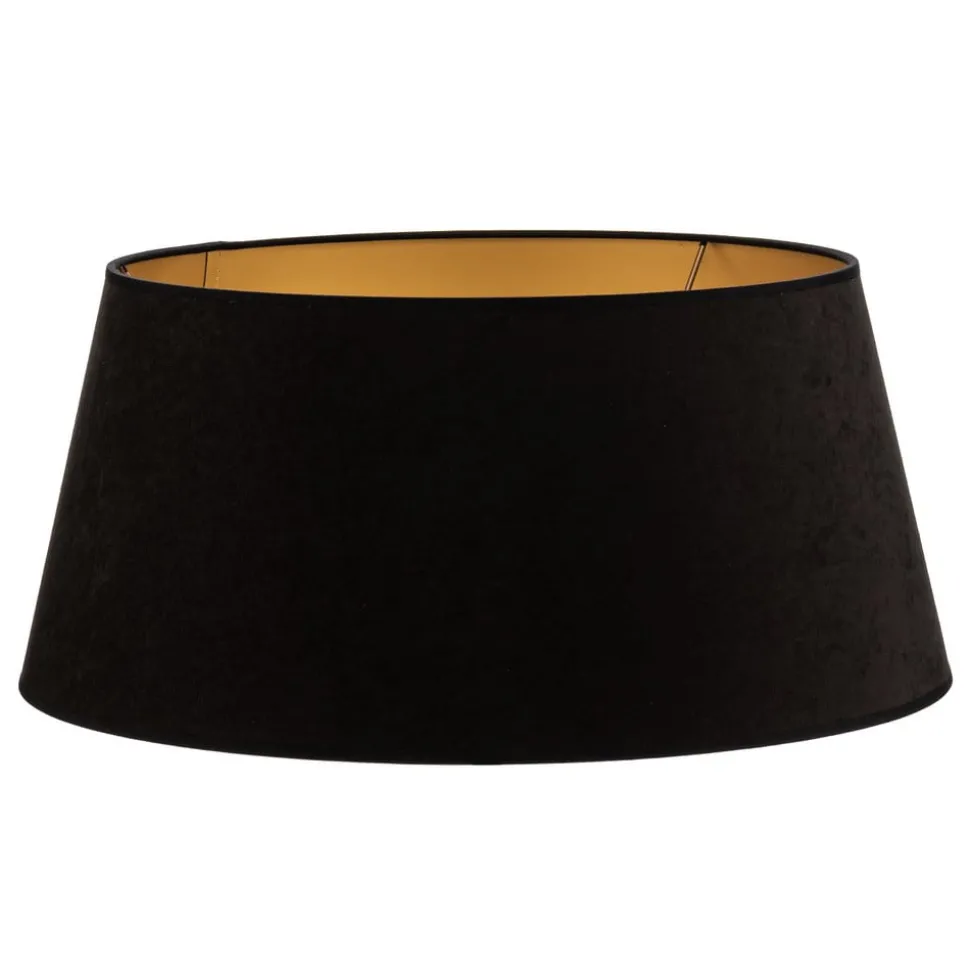 Lampenkap Cone hoogte 25,5 cm, zwart/goud