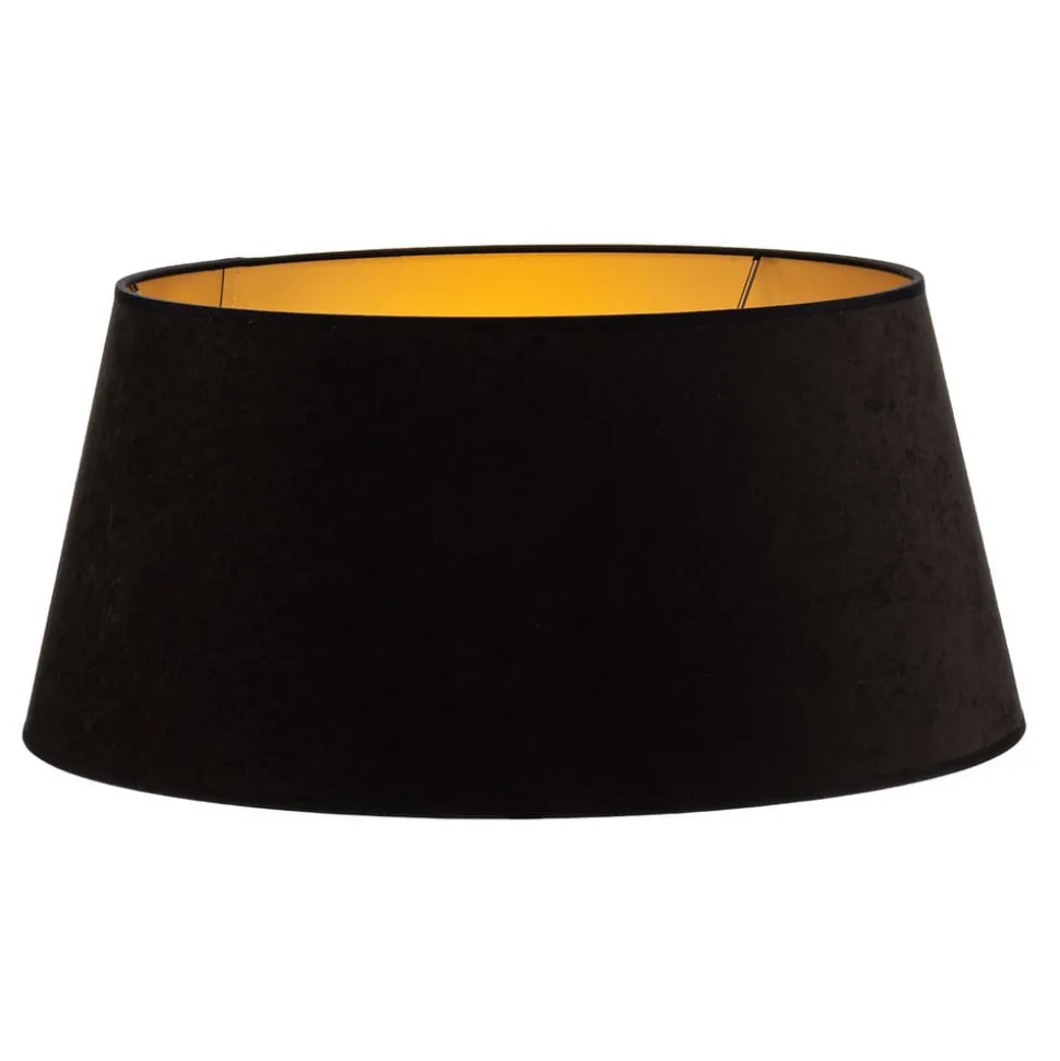 Lampenkap Cone hoogte 25,5 cm, zwart/goud