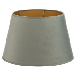 Lampenkap Cone hoogte 18 cm, mintgroen/goud