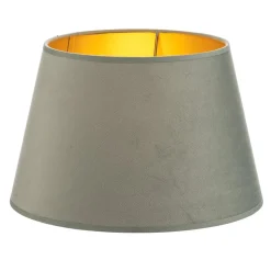 Lampenkap Cone hoogte 18 cm, mintgroen/goud