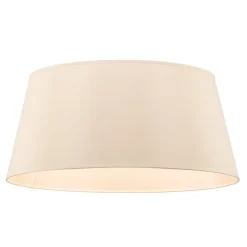 Lampenkap Cone hoogte 22,5 cm, chintz ecru/wit