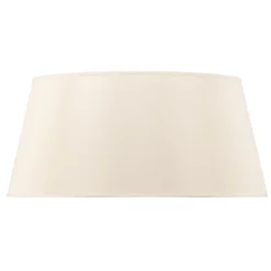 Lampenkap Cone hoogte 22,5 cm, chintz ecru/wit