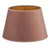 Lampenkap Cone hoogte 18 cm, roze/goud