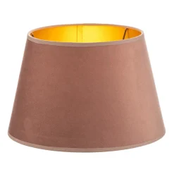 Lampenkap Cone hoogte 18 cm, roze/goud