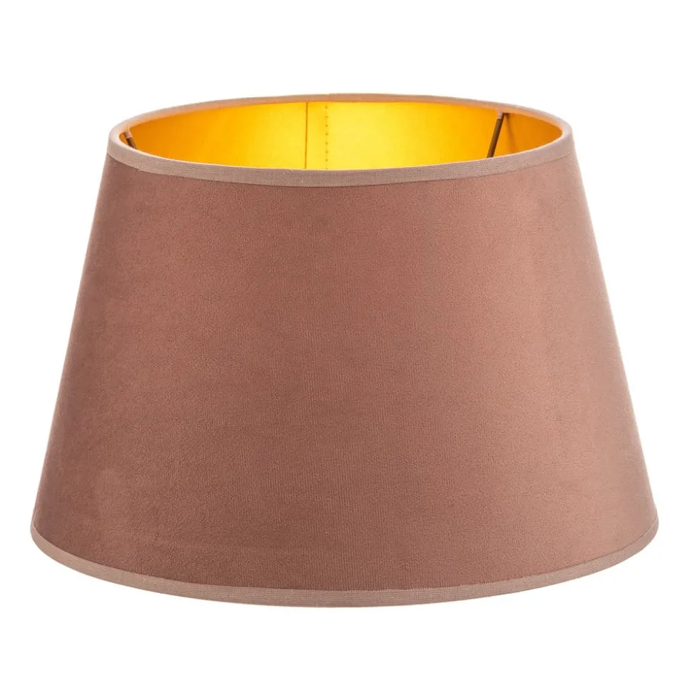Lampenkap Cone hoogte 18 cm, roze/goud