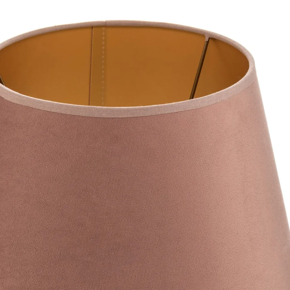Lampenkap Cone hoogte 18 cm, roze/goud