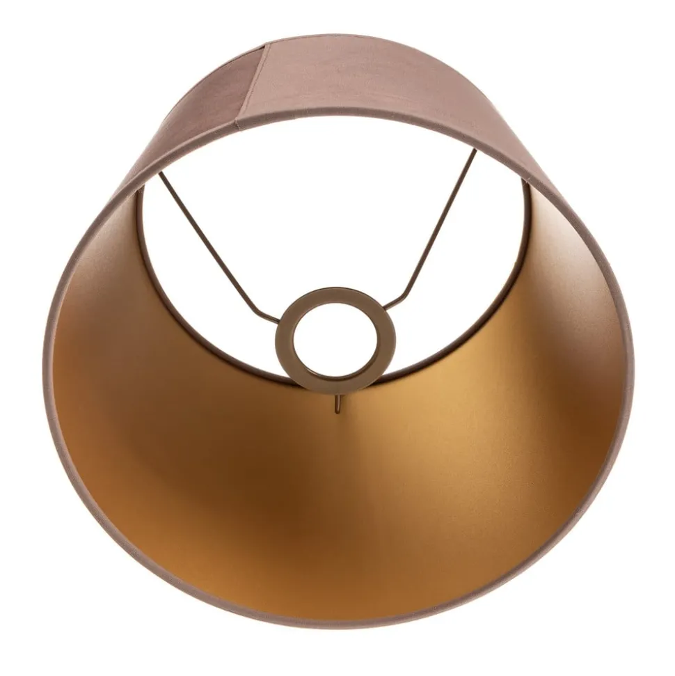 Lampenkap Cone hoogte 18 cm, roze/goud