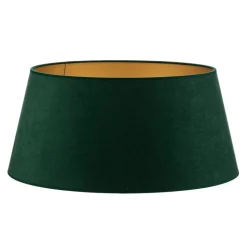 Lampenkap Cone hoogte 25,5 cm, donkergroen/goud