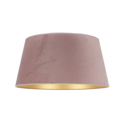 Lampenkap Cone hoogte 25,5 cm, roze/goud
