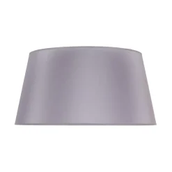 Lampenkap Cone hoogte 25,5 cm, chintz grijs/wit